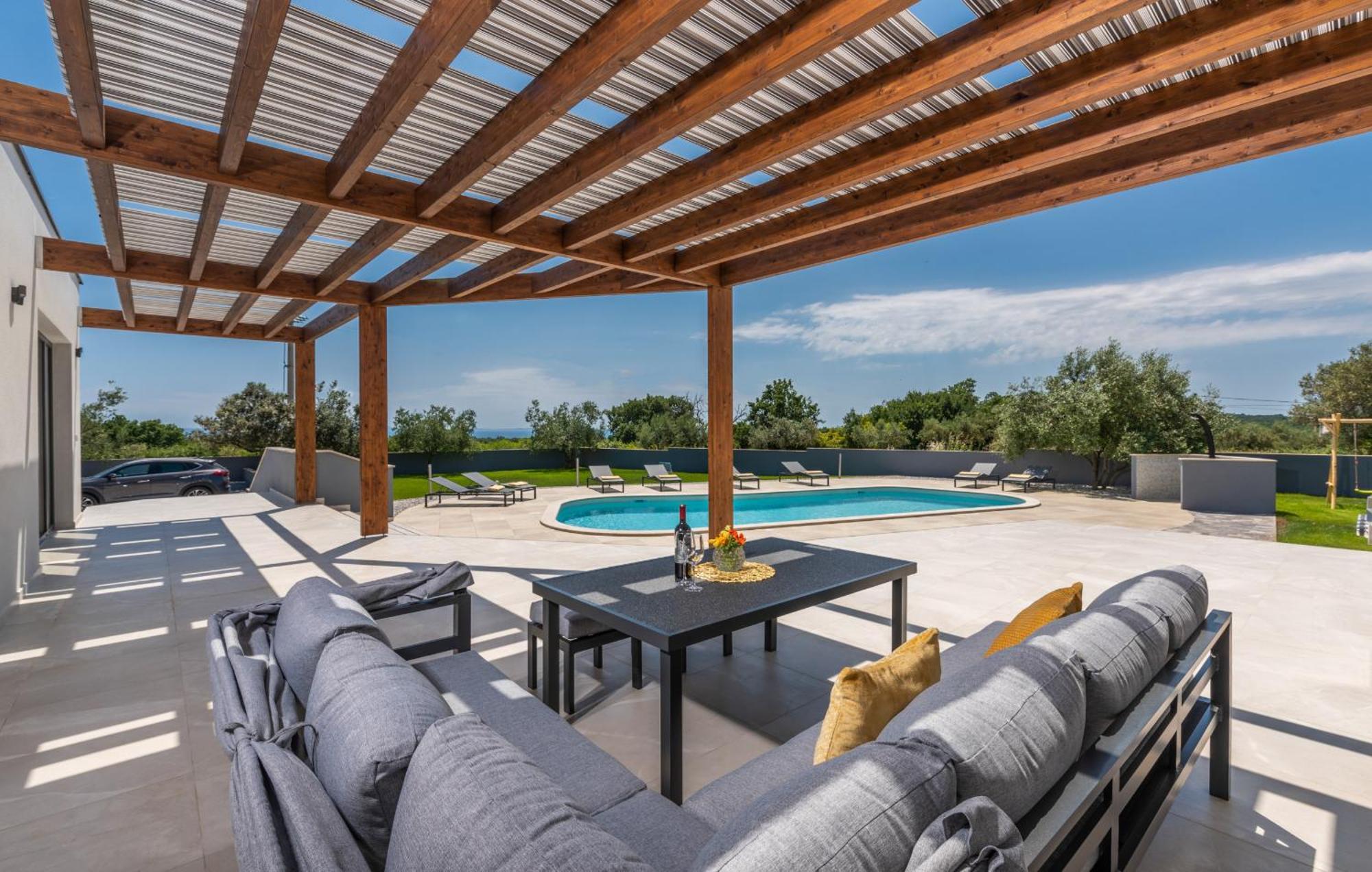 Villa Posidonia Near Pula With Sea View And Surrounded By Olive Trees Krnica Exteriör bild