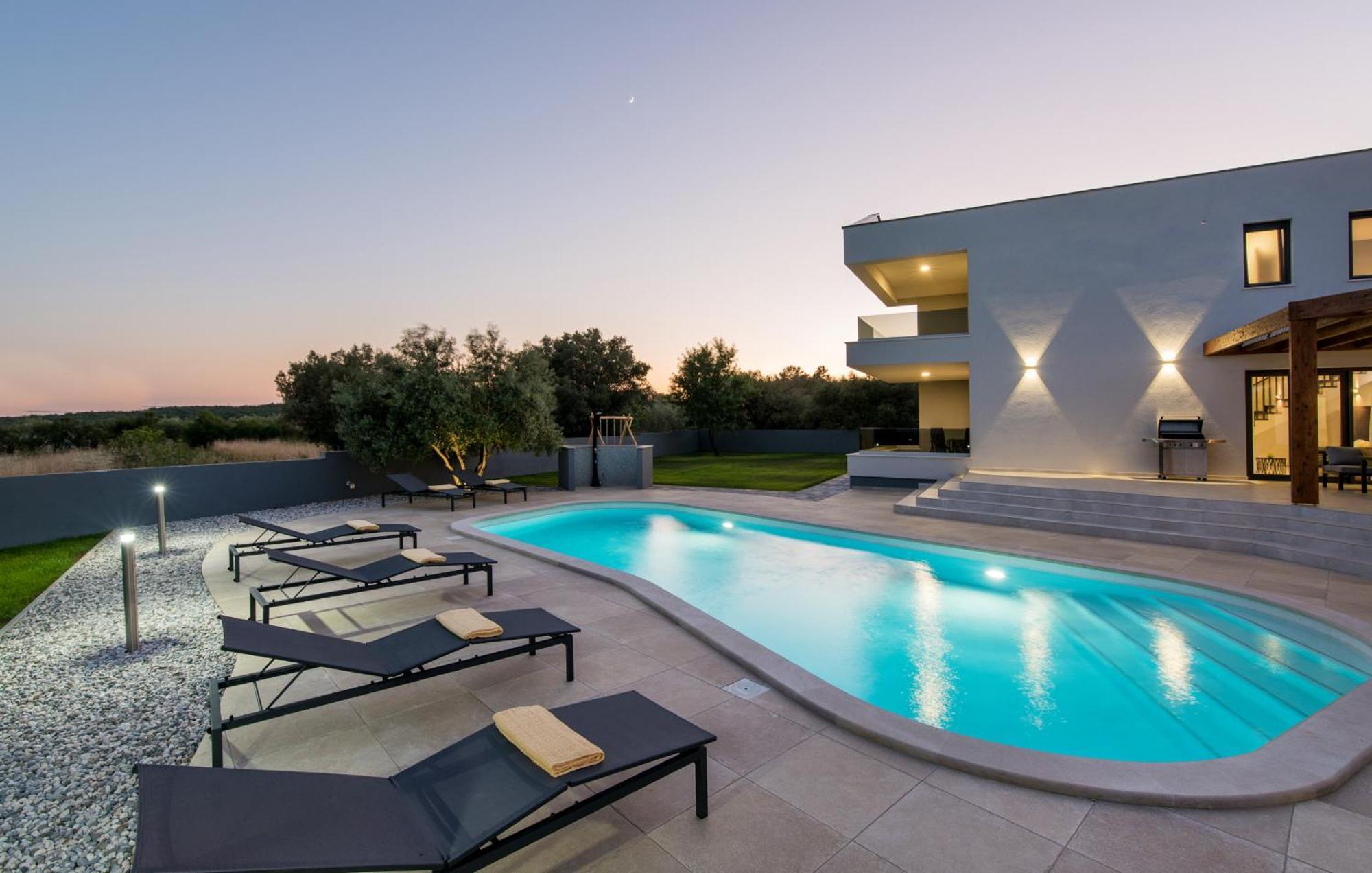 Villa Posidonia Near Pula With Sea View And Surrounded By Olive Trees Krnica Exteriör bild